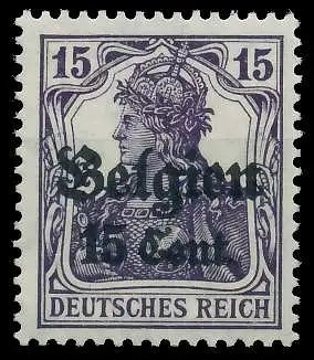 BES. 1WK LANDESPOST BELGIEN Nr 16a postfrisch 45A90A