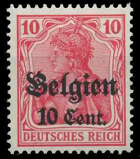 BES. 1WK LANDESPOST BELGIEN Nr 14b postfrisch 45A91A