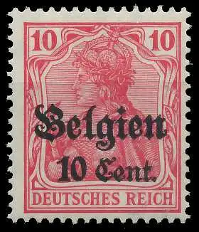 BES. 1WK LANDESPOST BELGIEN Nr 14b postfrisch 45A91E
