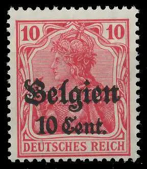 BES. 1WK LANDESPOST BELGIEN Nr 14a postfrisch 45A94A