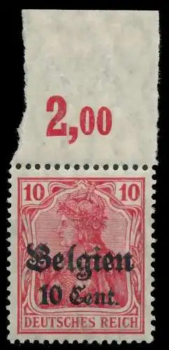 BES. 1WK LANDESPOST BELGIEN Nr 14cII POR postfrisch ORA 45A95E