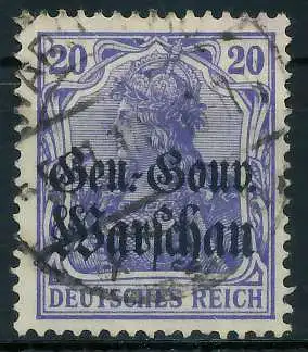 BES. 1WK PG OBER OST Nr 8c gestempelt 45AA66