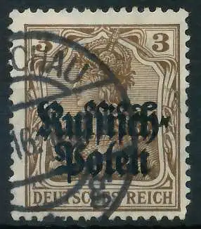 BES. 1WK D-POST IN POLEN Nr 1 gestempelt 462D36