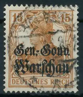 BES. 1WK D-POST IN POLEN Nr 11 gestempelt 462D62