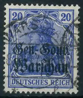 BES. 1WK D-POST IN POLEN Nr 13a gestempelt 462D6E