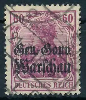 BES. 1WK D-POST IN POLEN Nr 16 gestempelt 462DC2