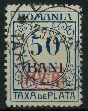 BES. 1WK D-MV RUMÄNIEN PORTO Nr 5 gestempelt 462E12