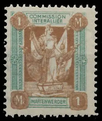 MARIENWERDER Nr 11 mWZ ungebraucht 4632CE