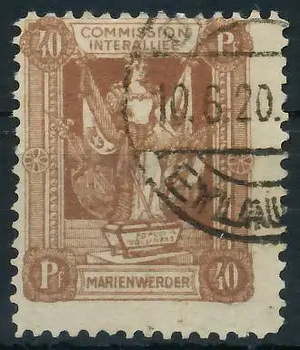 MARIENWERDER Nr 7xB gestempelt 4729F6