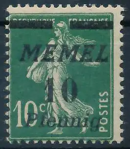 MEMEL 1922 Nr 54b postfrisch ATTEST 472D42