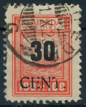 MEMEL 1923 Nr 196 gestempelt gepr. 472DB6