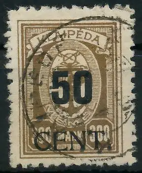 MEMEL 1923 Nr 198 gestempelt gepr. 472DE2