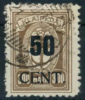 MEMEL 1923 Nr 198 gestempelt gepr. 472E0E