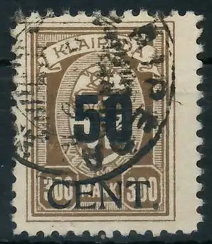 MEMEL 1923 Nr 198 gestempelt gepr. 472DE6