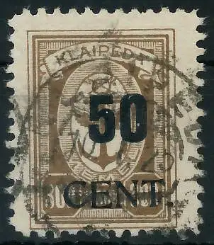 MEMEL 1923 Nr 198 gestempelt gepr. 472DF2