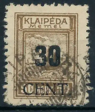 MEMEL 1923 Nr 194 gestempelt gepr. 472E66