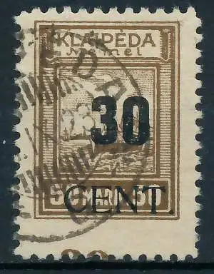 MEMEL 1923 Nr 194 gestempelt gepr. 472E5E