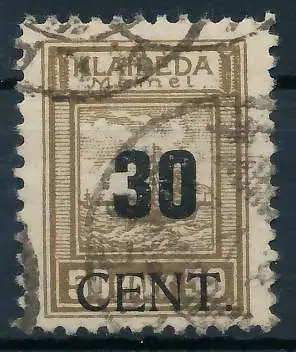MEMEL 1923 Nr 194 gestempelt gepr. 472E5A