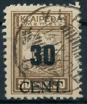 MEMEL 1923 Nr 194 gestempelt gepr. 472E52