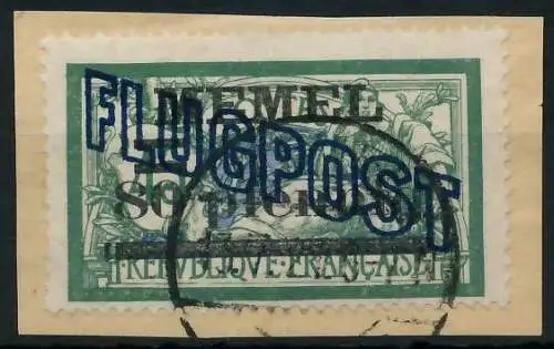 MEMEL 1921 Nr 42b zentrisch gestempelt Briefst³ck gepr. 472F92