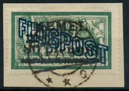 MEMEL 1921 Nr 42b zentrisch gestempelt Briefst³ck gepr. 472F9A