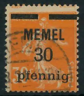 MEMEL 1920 Nr 21x gestempelt gepr. 47307A