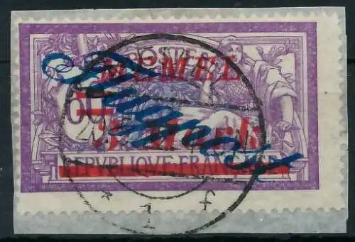 MEMEL 1922 Nr 78 zentrisch gestempelt Briefst³ck gepr. 4730DA