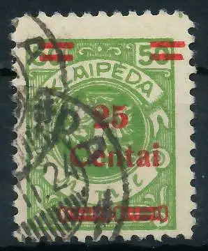 MEMEL 1923 Nr 218Ie gestempelt gepr. 47899A