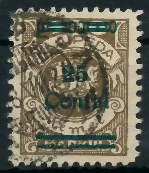 MEMEL 1923 Nr 220Ie gestempelt gepr. 4789C6