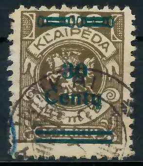 MEMEL 1923 Nr 228I gestempelt gepr. 4789F6