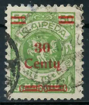 MEMEL 1923 Nr 226Ie gestempelt gepr. 4789DE