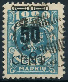 MEMEL 1923 Nr 191 gestempelt gepr. 4789FA