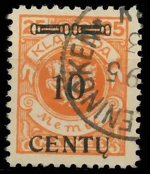 MEMEL 1923 Nr 169AI gestempelt gepr. 478A5A