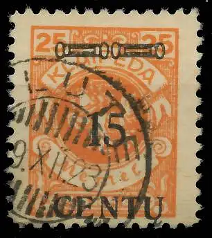 MEMEL 1923 Nr 170AII gestempelt gepr. 478A7A