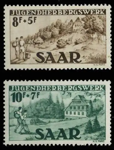 SAARLAND 1949 Nr 262-263 postfrisch 478C0E