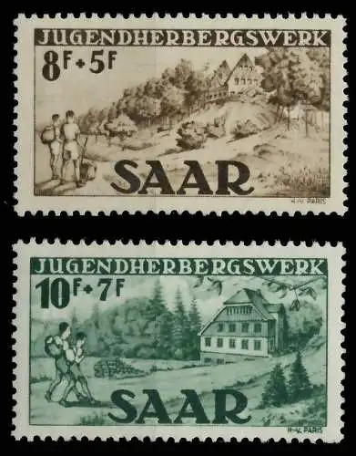 SAARLAND 1949 Nr 262-263 postfrisch 478C06