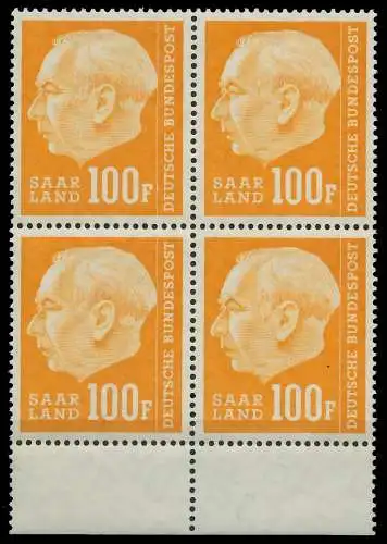 SAAR OPD 1957 Nr 426 postfrisch VIERERBLOCK URA 478CCA
