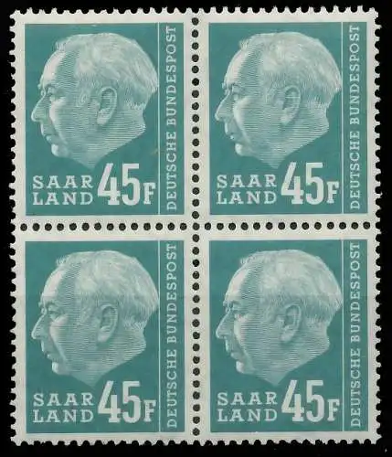 SAAR OPD 1957 Nr 421 postfrisch VIERERBLOCK 478CDA