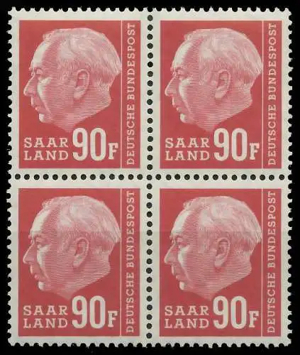 SAAR OPD 1957 Nr 425 postfrisch VIERERBLOCK 478CEA