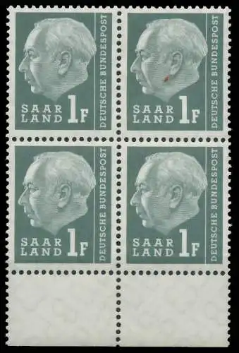 SAAR OPD 1957 Nr 409 postfrisch VIERERBLOCK URA 478CEE