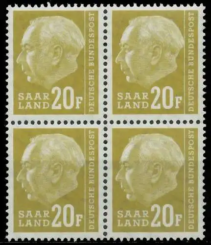 SAAR OPD 1957 Nr 417 postfrisch VIERERBLOCK 478D06