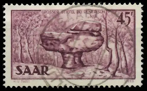 SAARLAND 1949 Nr 286 zentrisch gestempelt 478D7E