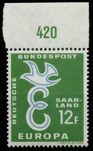 SAAR OPD 1958 Nr 439 postfrisch ORA 478D96