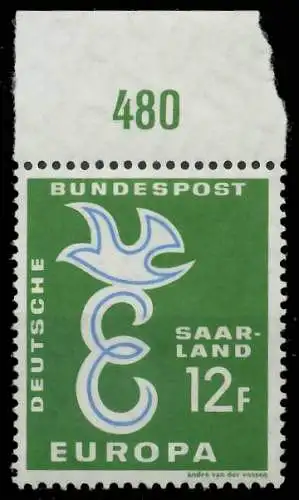 SAAR OPD 1958 Nr 439 postfrisch ORA 478D92