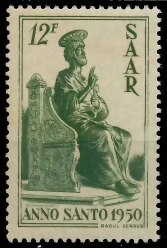 SAARLAND 1950 Nr 293 postfrisch 478DB6