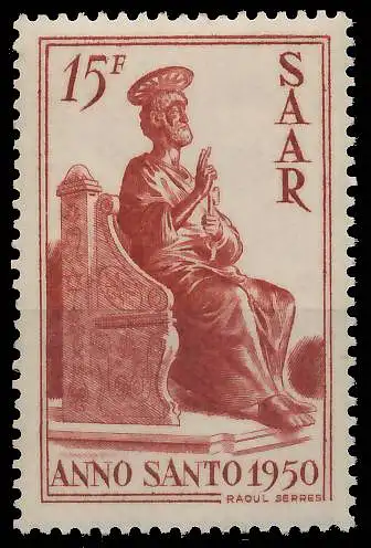 SAARLAND 1950 Nr 294 postfrisch 478DC2