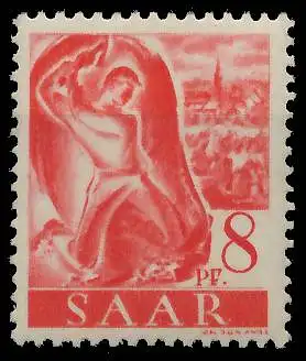 SAARLAND 1947 Nr 209Z postfrisch S01F982