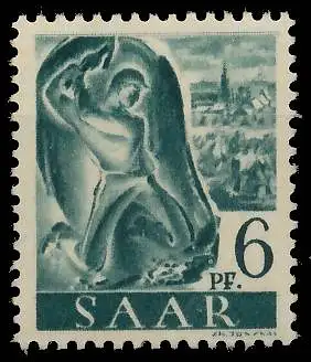 SAARLAND 1947 Nr 208Z postfrisch S01F976