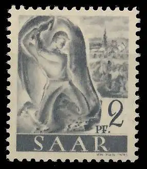 SAARLAND 1947 Nr 206Z postfrisch S01F95E