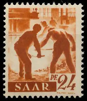 SAARLAND 1947 Nr 215Z postfrisch S01F9C6